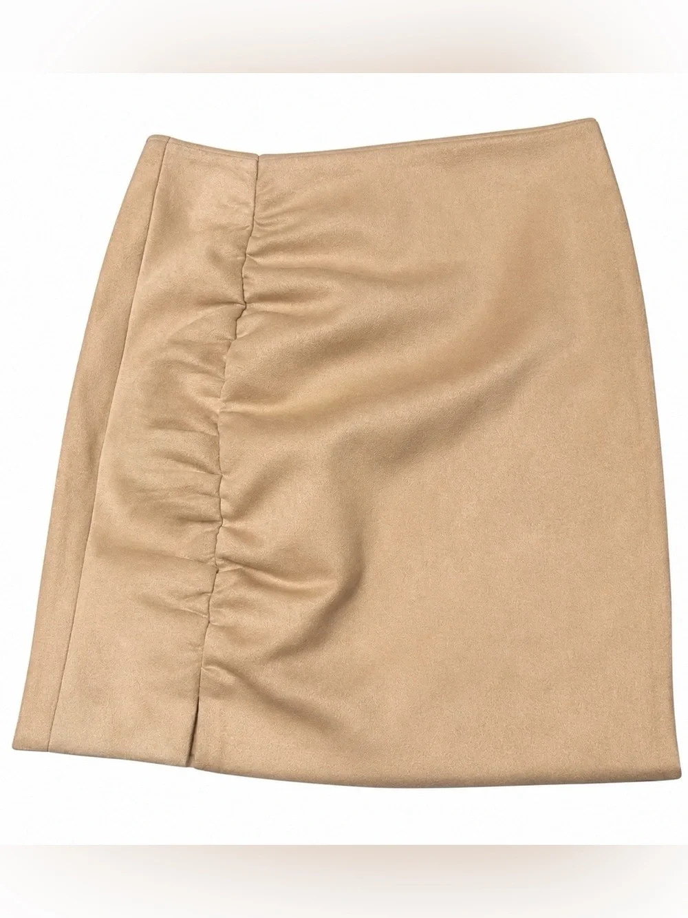 New Free People Vegan Faux Suede Mini Skirt in tan/camel, size 2 (like XS)